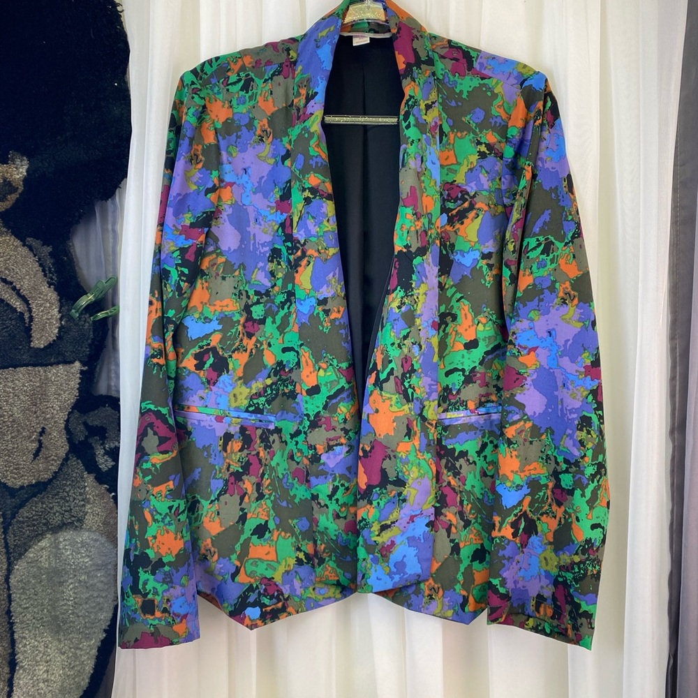 Harper & Gray Multicolor Abstract Women's Blazer